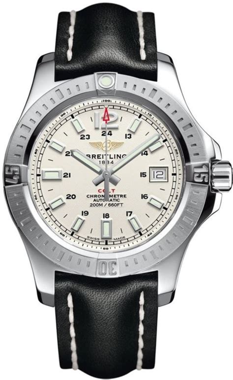 breitling colt 41 silver